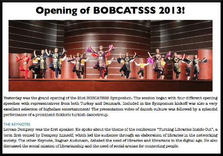 Opening of BOBCATSSS 2013 midt